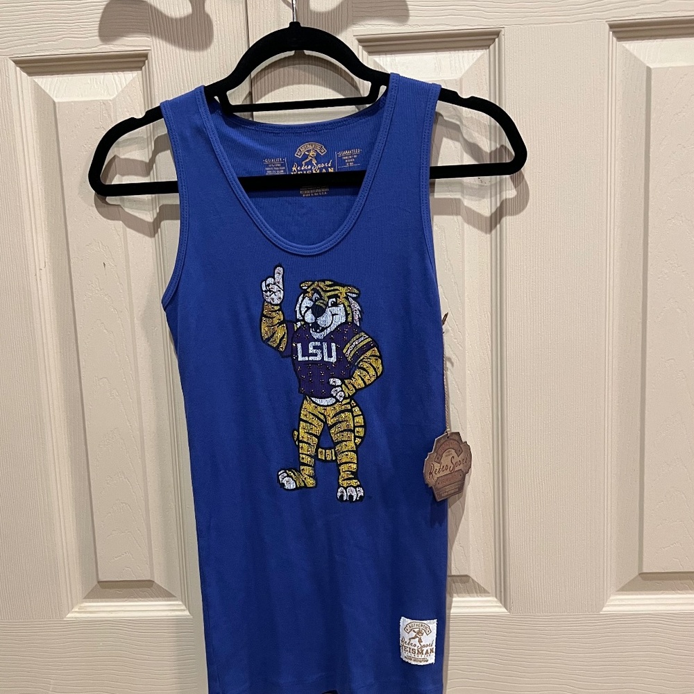 LSU tank with rhinestones